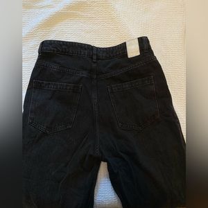 WORN ONCE- ZARA BLACK JEANS, HIGH WAIST WIDE LEG